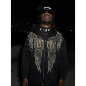 Rhinestone Sinner Angel Wing Bling Y2K Hoodie